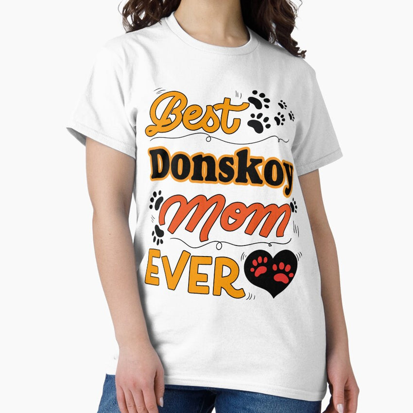 Best Donskoy Cat Mom Ever cute design for all the cats lovers mamas Classic T-Shirt