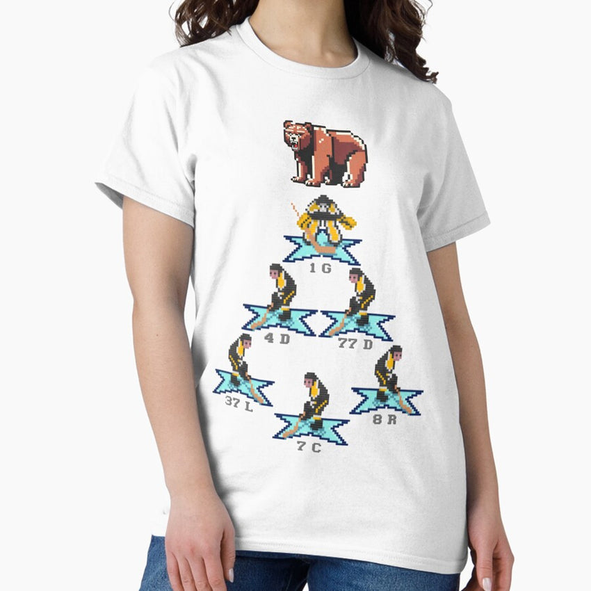 8bit hockey Bruins Legends Classic T-Shirt