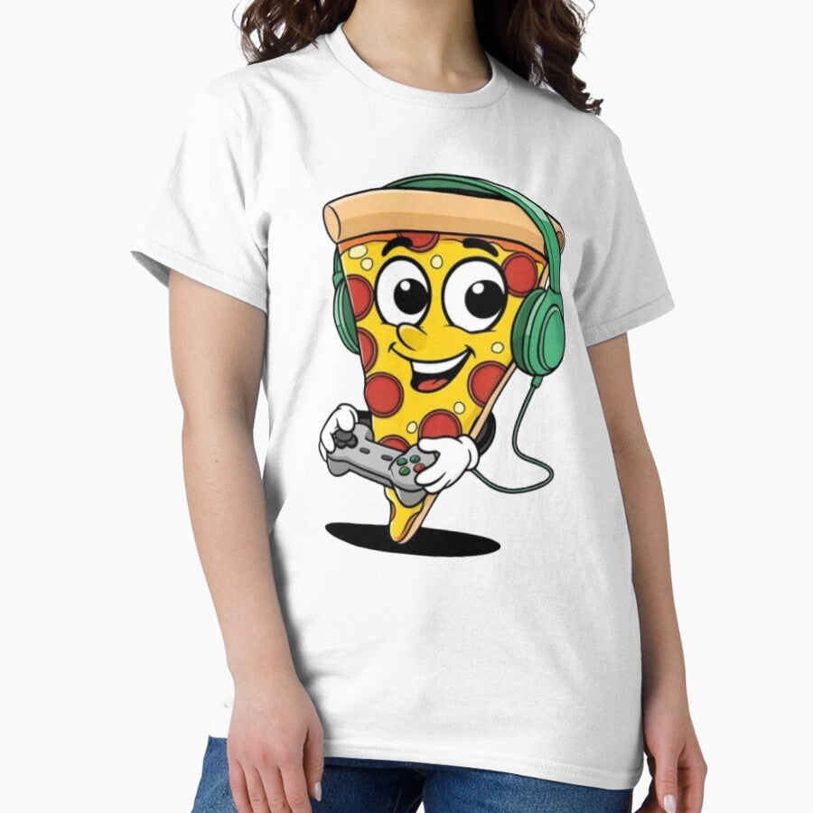 Pizza Gamer Love Play Video Games Classic T-Shirt