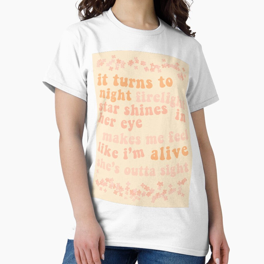 Flower Power Greta Van Fleet Lyrics Classic T-Shirt