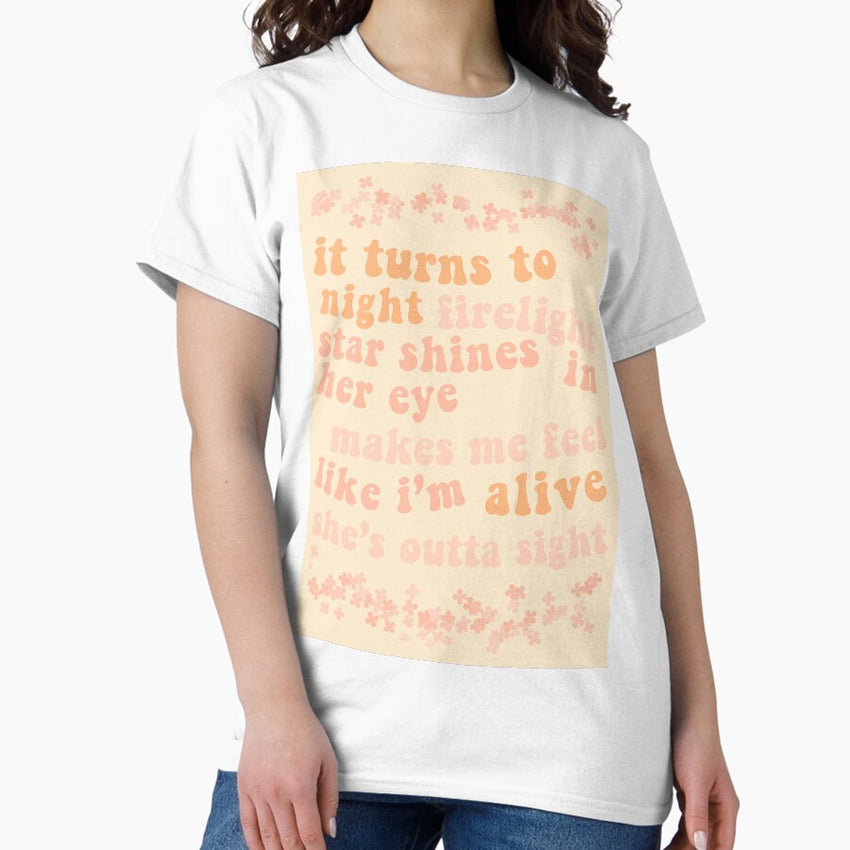 Flower Power Greta Van Fleet Lyrics Classic T-Shirt