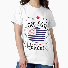America Flag Superhero Classic T-Shirt