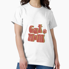 cat mom retro Classic T-Shirt