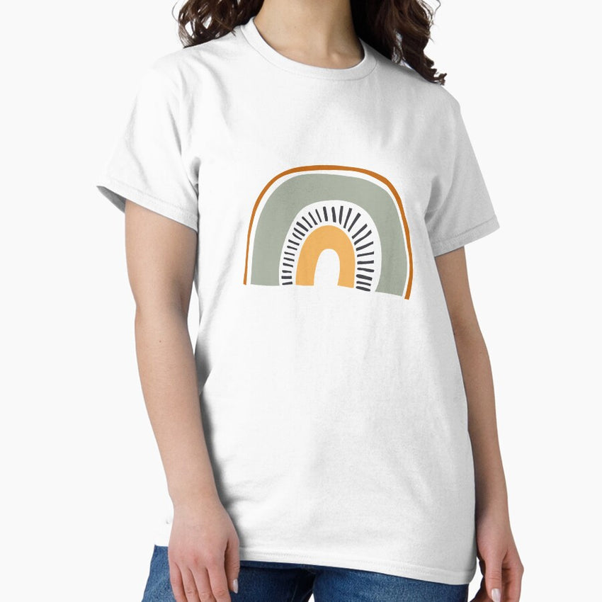 Aesthetic Neutral Rainbow Classic T Shirt