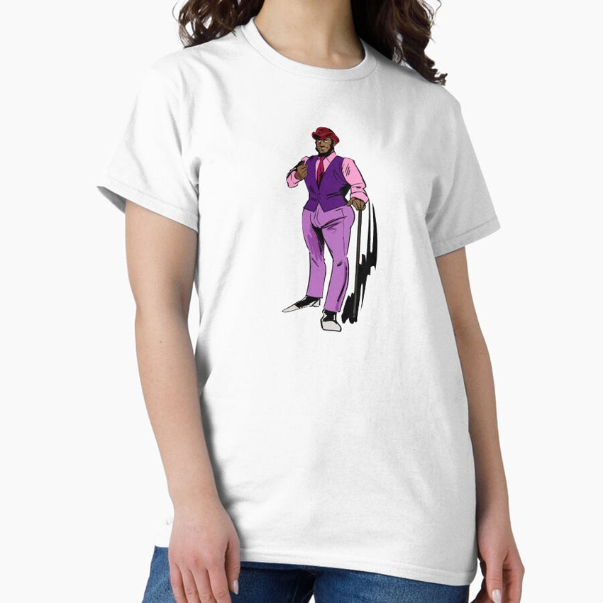 Axel In Harlem Funny Anime Man Yoshikazu Yasuhiko Themed Parody Print Classic T Shirt