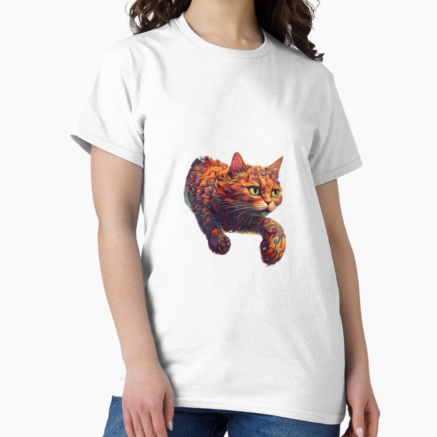 Orange Dragon Cat Classic T-Shirt