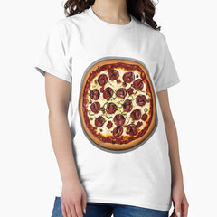 Hot pizza - Cheesy Delight - Pizza Paradise Classic T-Shirt