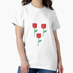 Tulip Flower Print - Triangle Ensemble Classic T-Shirt