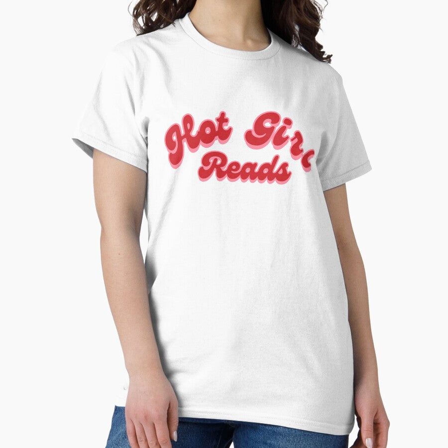 Aesthetic Hot Girl Reads Classic T Shirt