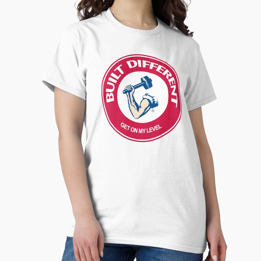 Built Different Food Logo Parody Classic T Shirt