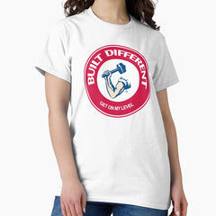 Built Different Food Logo Parody Classic T Shirt