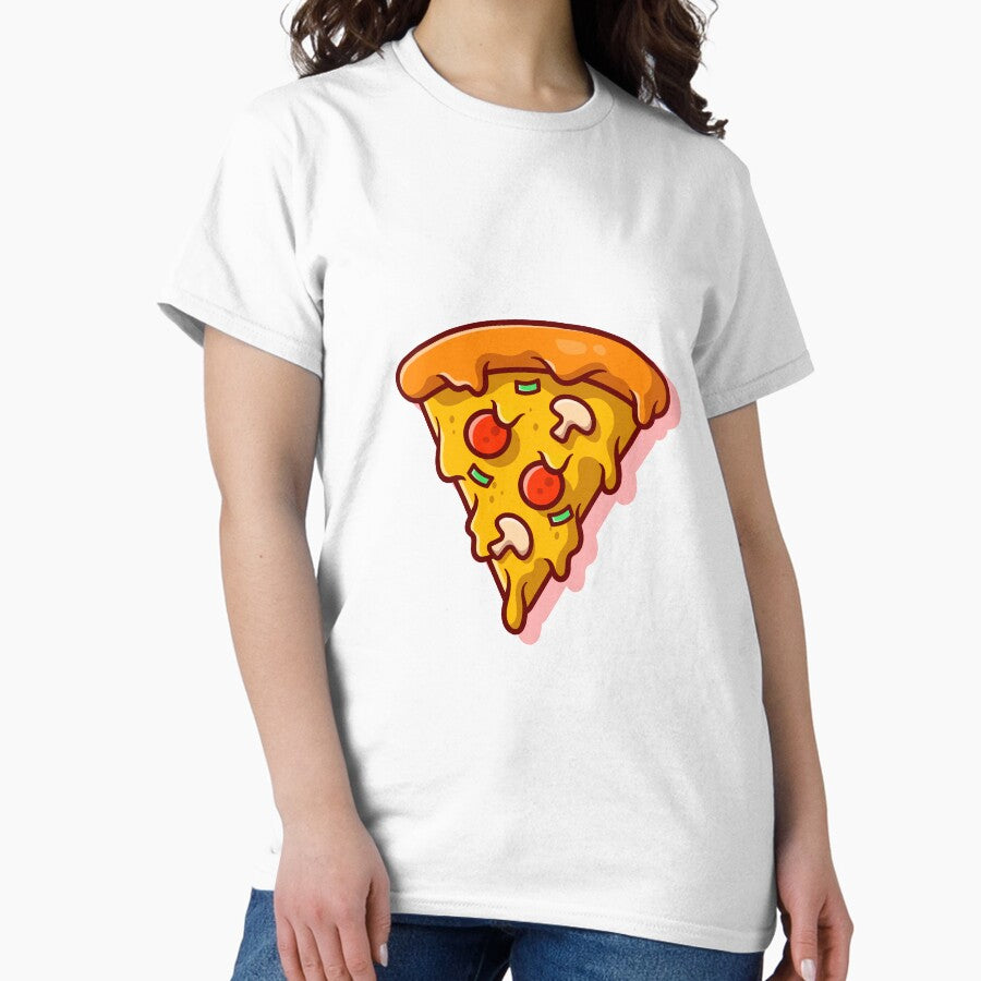 illustration a melted pizza slice Classic T-Shirt