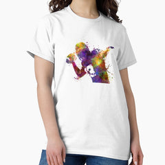 american football player quarterback passing portrait Classic T-Shirt