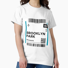 Brooklny park, Minnesota Airplane Boarding pass Classic T-Shirt