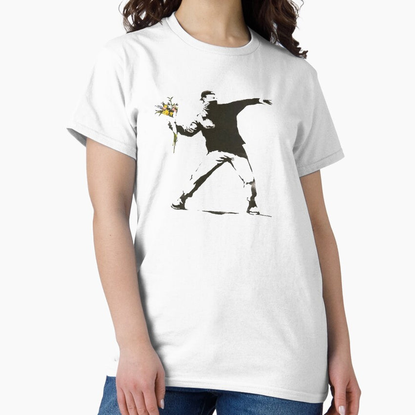 Retro Style Arts Banksy Flowers The Best Design Men Women Should Know About Classic T-Shirt