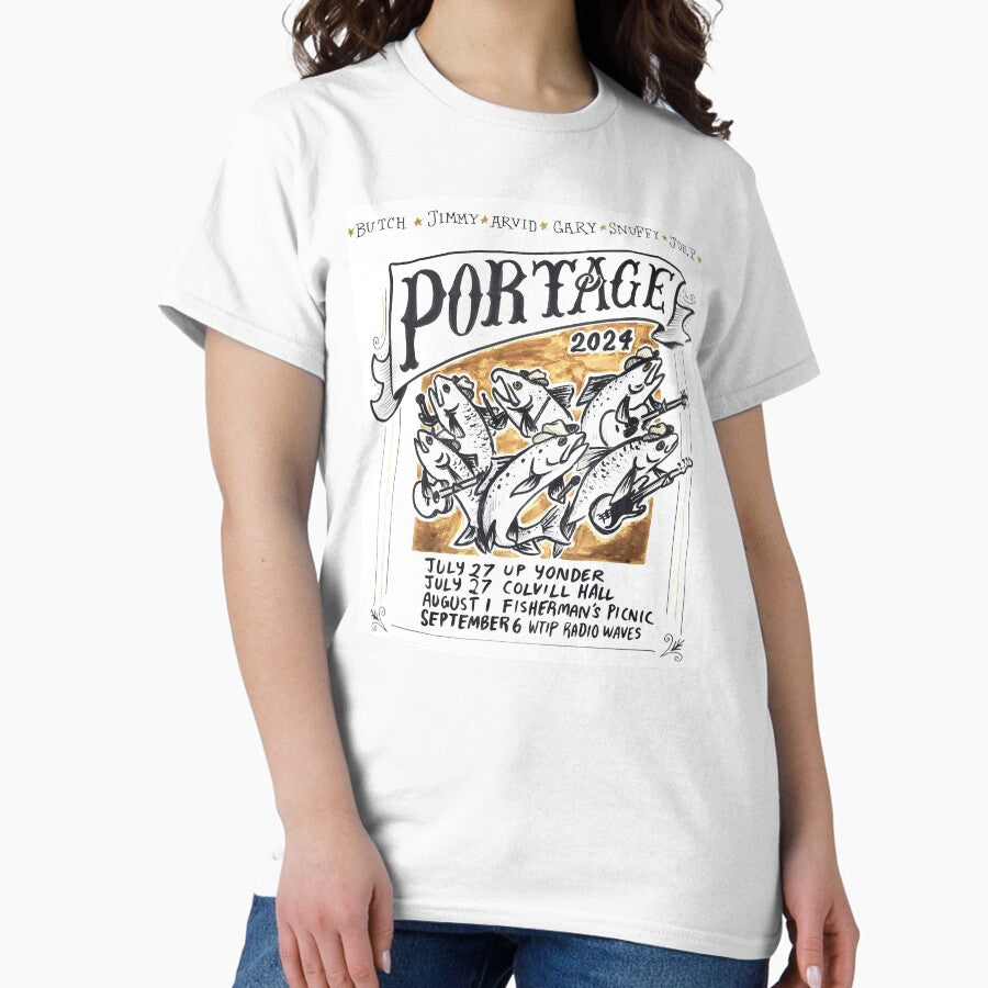 Portage (Large T-shirt print) by eevaraisanen Classic T-Shirt