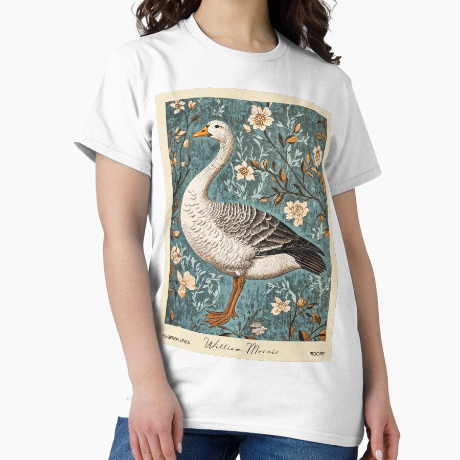 William Morris Goose Botanical Farm Classic T Shirt