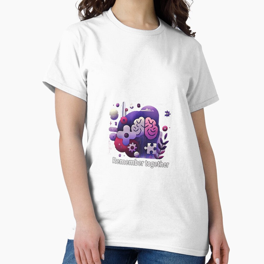 Alzheimers Dementia Awareness Day Abstract Illustration Classic T Shirt
