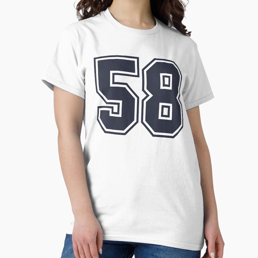 58 Sports Number Fifty-Eight Classic T-Shirt