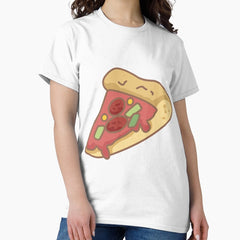 cute yummy pizza filled with pepperoni Classic T-Shirt