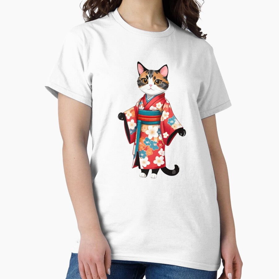 Cat tortie kimono Classic T-Shirt
