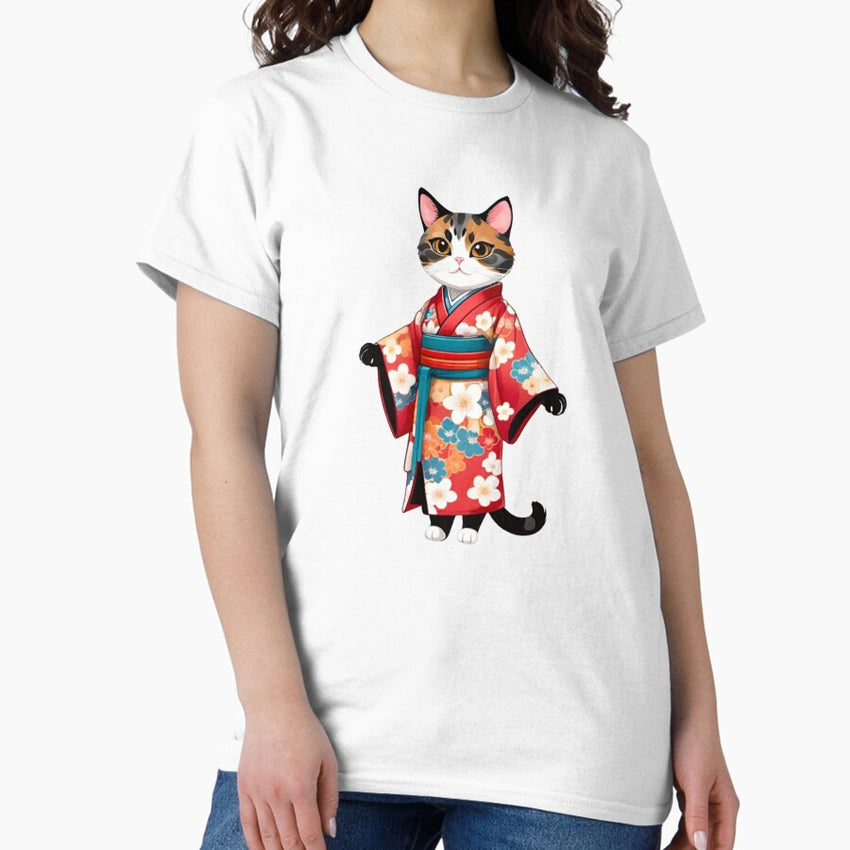 Cat tortie kimono Classic T-Shirt