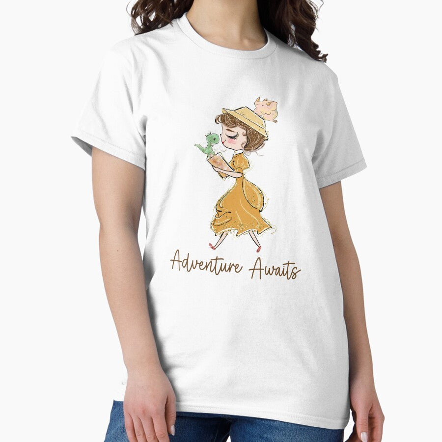 Adventure Awaits With Baby Dinosaurs Classic T Shirt