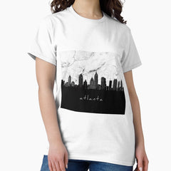 atlanta skyline marble Classic T-Shirt