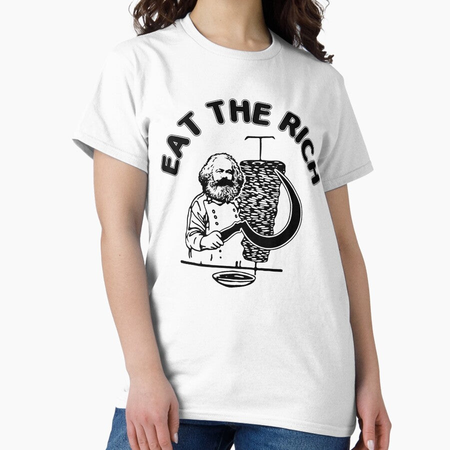 Eat The Rich Doner Dner Kebab Karl Marx Socialist Hasan Piker Dnermarx Classic T Shirt