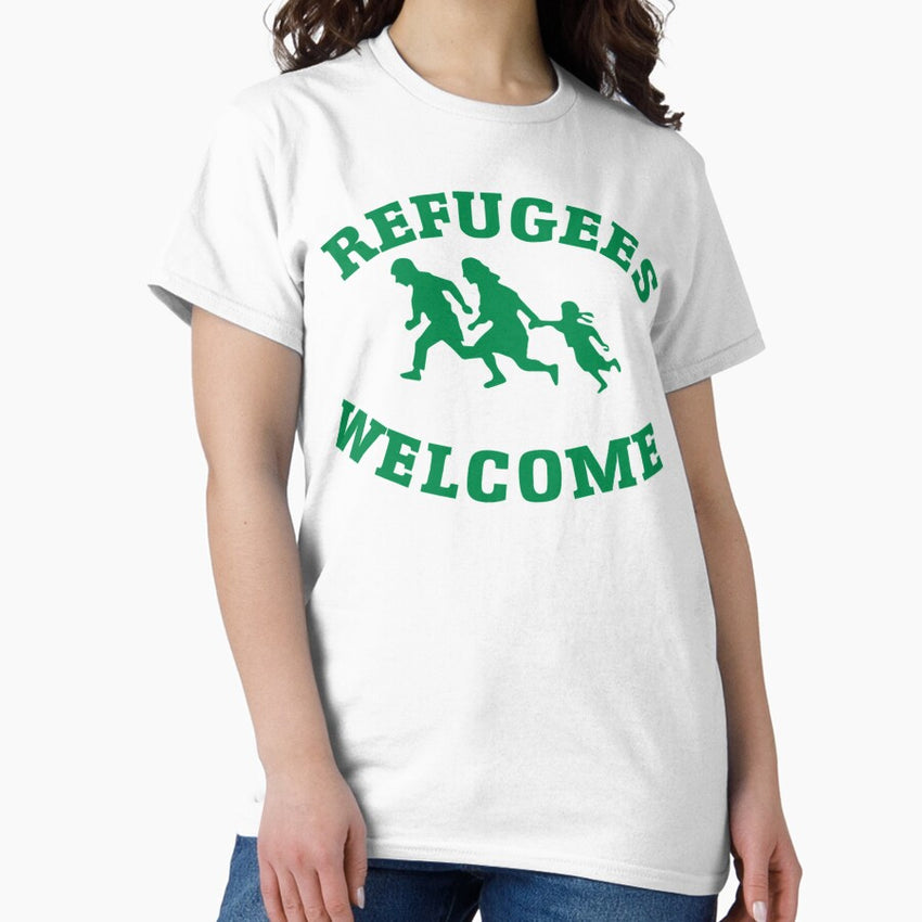 Celtic Refugees Welcome Classic T Shirt