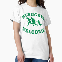 Celtic Refugees Welcome Classic T Shirt