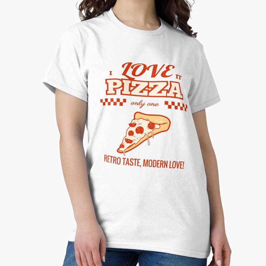Retro Pizza Vibes – Classic Taste, Modern Love! Classic T-Shirt