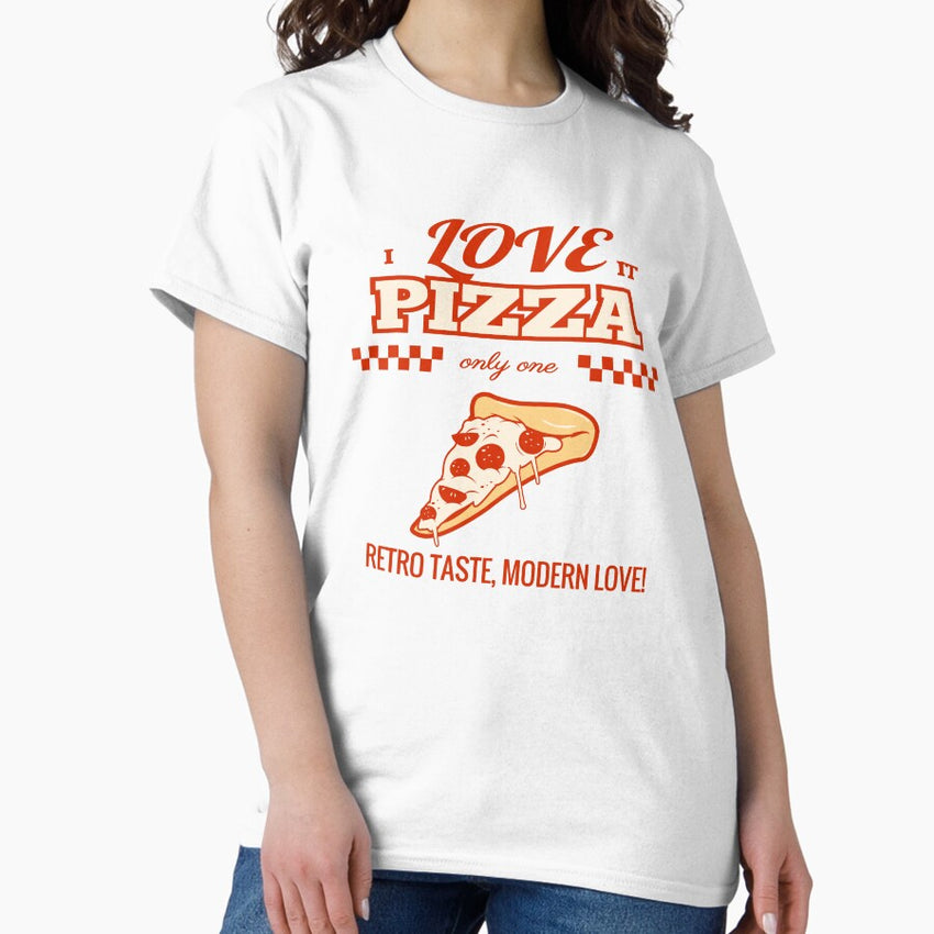 Retro Pizza Vibes – Classic Taste, Modern Love! Classic T-Shirt