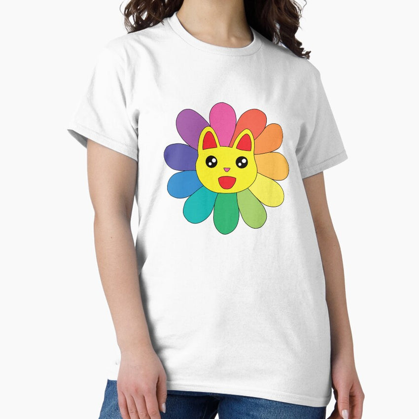 Catkashi Murakitty Happy Flower Classic T-Shirt