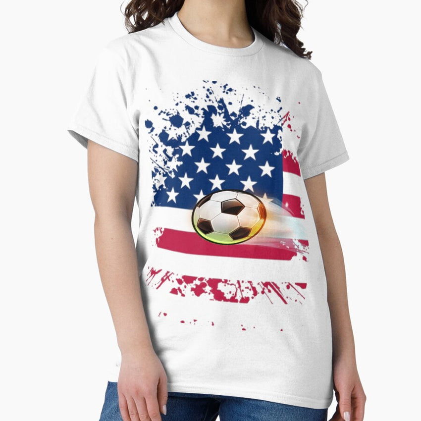 American flag - soccer Classic T-Shirt
