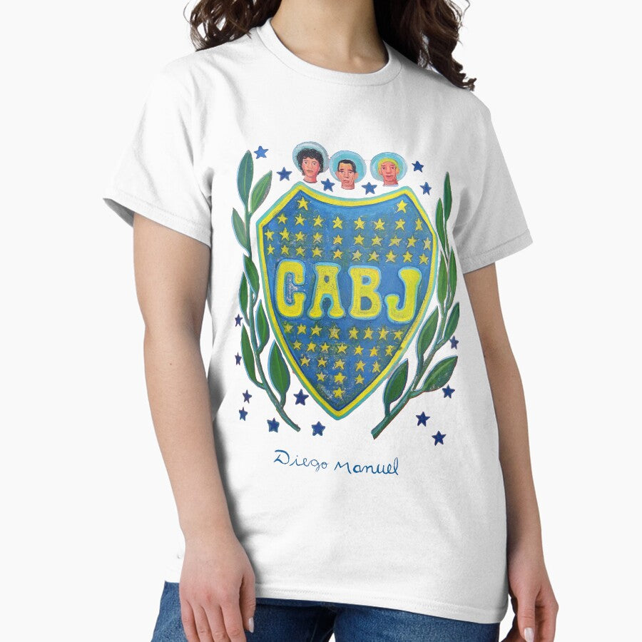 Argentine soccer shield with stars Classic T-Shirt