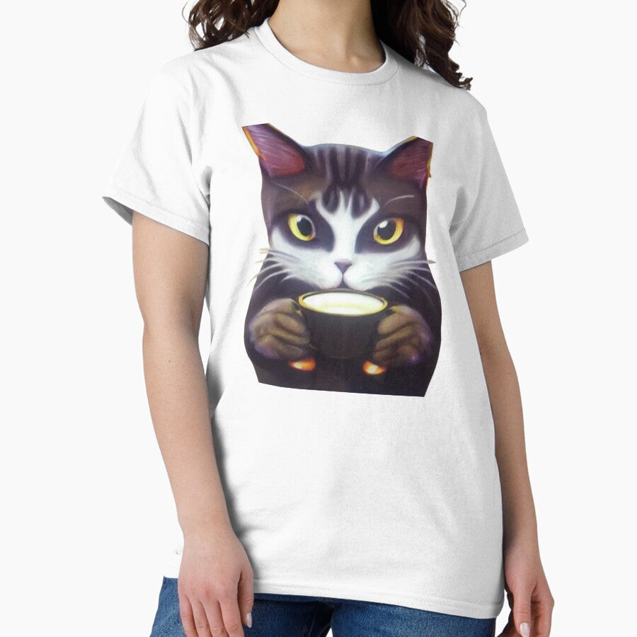 Cat Mother Coffee Lover Classic T-Shirt