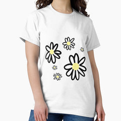 hand drawn flower set Classic T-Shirt