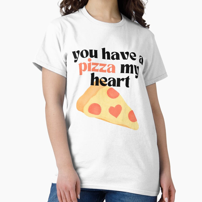 Valentine Pun, Pizza My Heart Classic T-Shirt