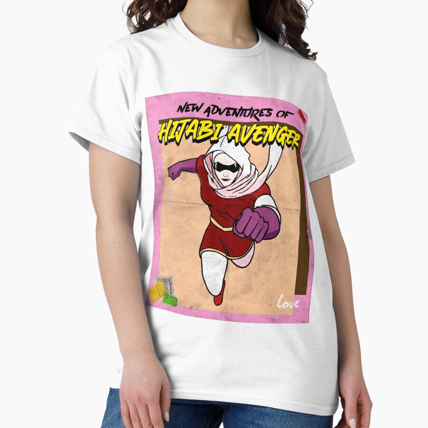Adventures of HijabiAvenger - Muslim Superhero Hijab Classic T-Shirt