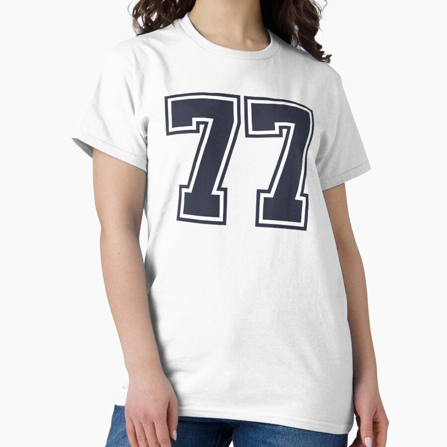 77 Sports Number Seventy-Seven Classic T-Shirt