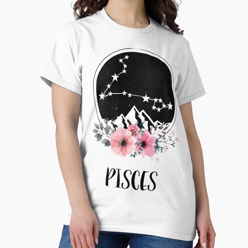 Pisces zodiac star sign Classic T-Shirt