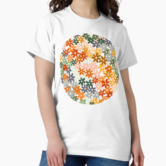 70s Ombre Flower Flied Classic T-Shirt