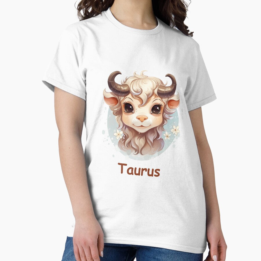 Cute Zodiac sign Taurus Classic T-Shirt