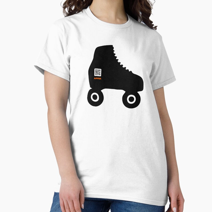APRR Atlanta Skate Club Roller Skate with QR code Classic T-Shirt
