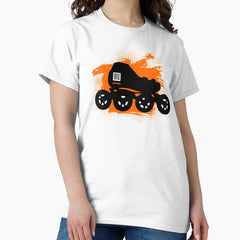 Aprr Atlanta Skate Club Speedskate Orange With Qr Code Classic T Shirt