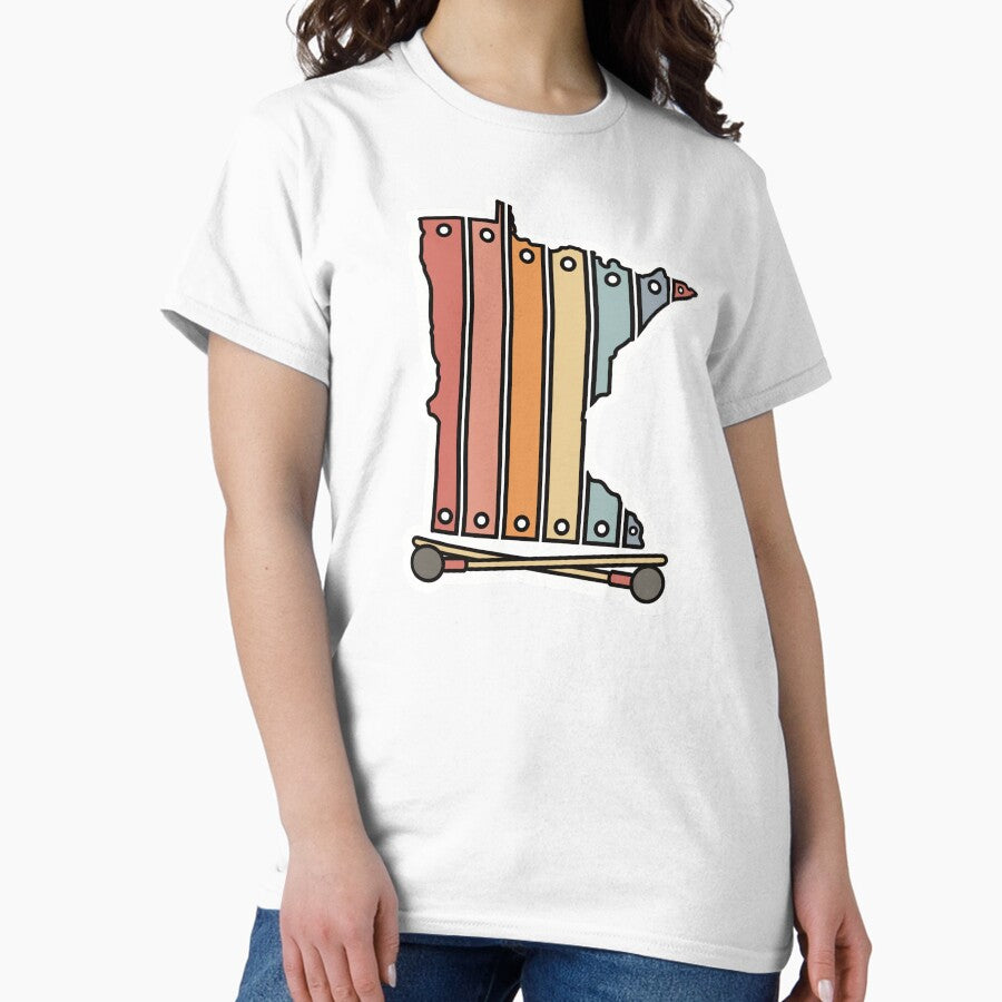 Boho Xylophone Minnesota Classic T-Shirt