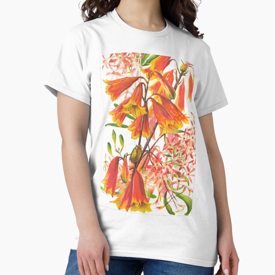 christmas bells australian native christmas bells flower retro Blandfordia grandiflora Classic T-Shirt