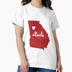 Atlanta, GA - red Classic T-Shirt