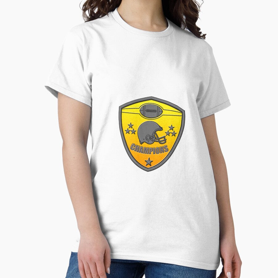 american football champions shield Classic T-Shirt